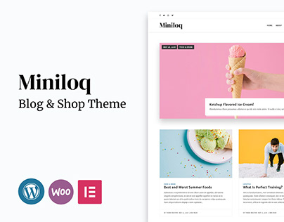 Miniloq - Personal WordPress Blog & Shop Theme