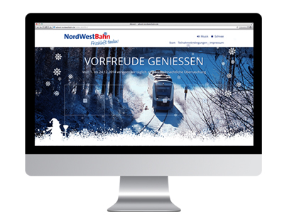 Website | NordWestBahn | Online-Adventskalender 2014