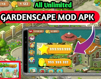 Gardenscape Mod Apk Unlimited stars and coins