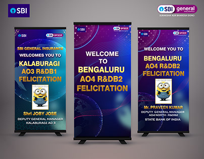 SBI AND SBI General Insurance_Welcome_Standee