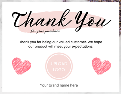 Canva Thank You Card