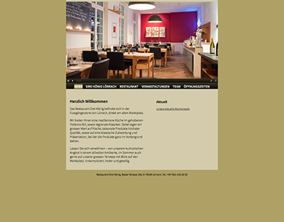 Website Restaurant Drei König