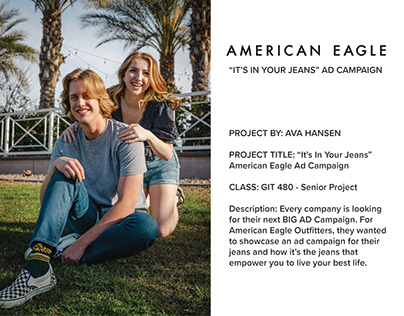 IT'S IN YOUR JEANS American Eagle Ad Campaign