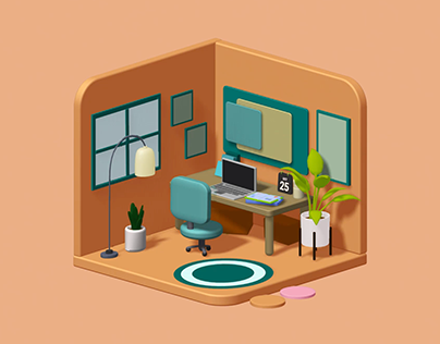 3D mini office