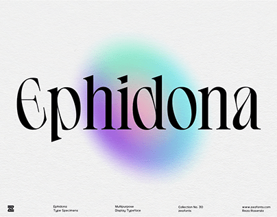 Ephidona Typeface