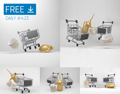 Eid Shopping Cart - Daily Free Download #423