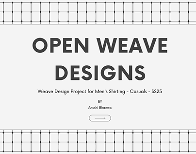 Weave Design - Open weave structures