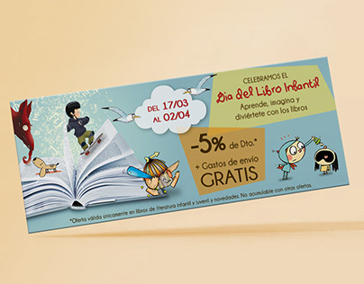 Diseño banner Día del libro infantil - Edebé