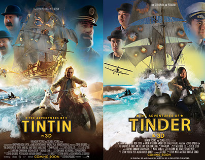 Tintin the movie (Look a like movie poster)