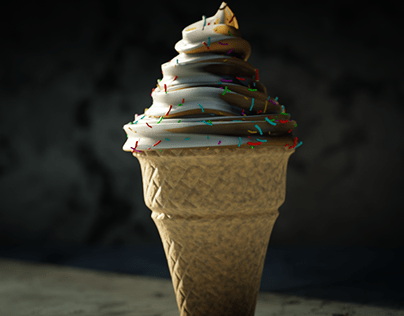 3D Waffle Cone