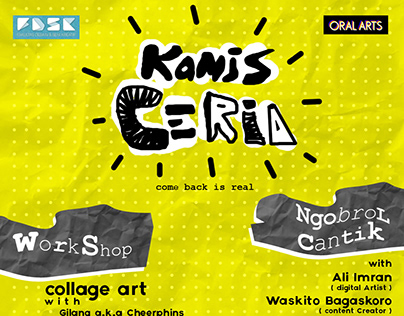 Design event poster "kamis ceria"