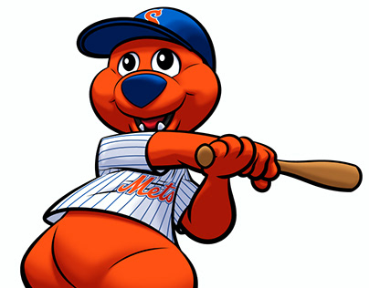 Syracuse Mets "Scooch" Mascot Art