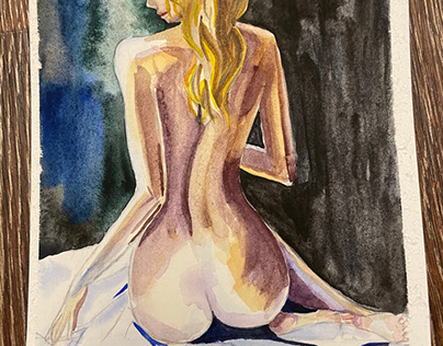Watercolor XXI, Nude III.I