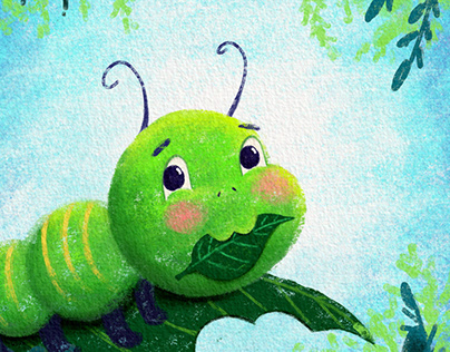 The Hungry Caterpillar - Children’s book illustration