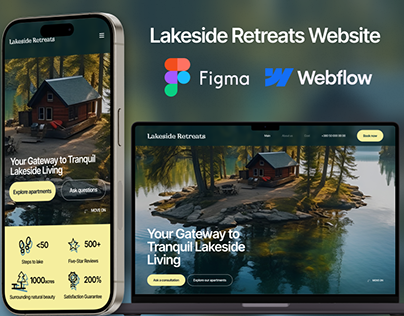Lakeside Retreats Landing Page Website