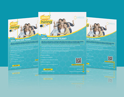 We are hiring Corporate flyer design (free template)