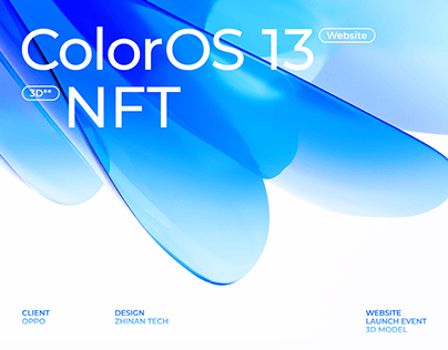 OPPO ColorOS 13 Website Design & 3D NFT Campaign