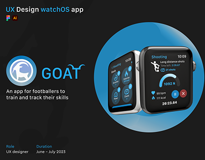 GOAT football tracking app for watchOS