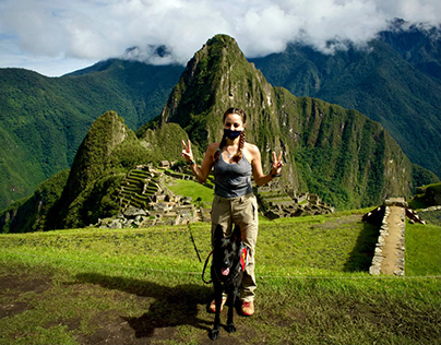 First Service Dog in Machu Picchu, Peru.