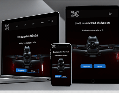 TFD (Technological flying drone) landing page