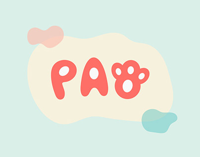 paw pet company wordmark logo design