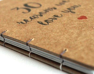 30 reasons we love you - Handmade book