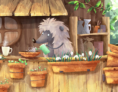 Spring chores -- short animated movie