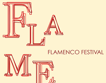Flamenco Festival Typography Poster