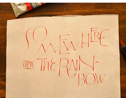 Drawn Letters: Over the rainbow