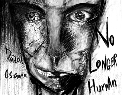 Reimagined book cover: No Longer Human, Dazai Osamu