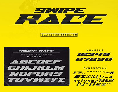 SWIPE RACE font