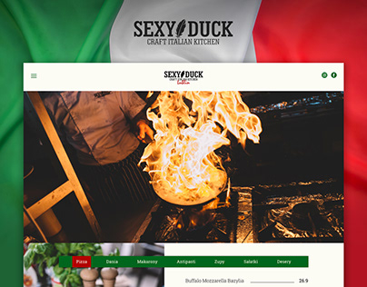 Sexy Duck - Italian restaurant website