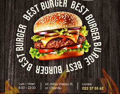 Burger Flyer | Fast food banner | Fast food advertising