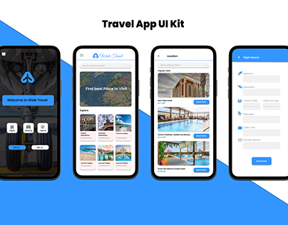 Travel app UI kit