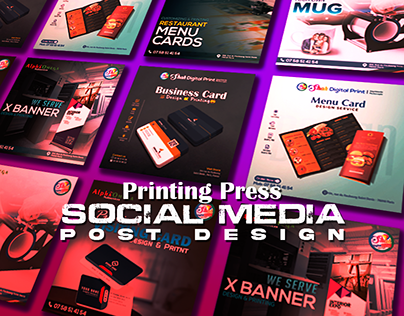 Printing Press Social Media Post Design