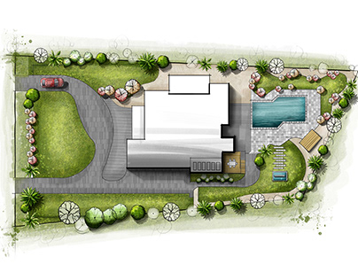 Site plan Architectural Rendering