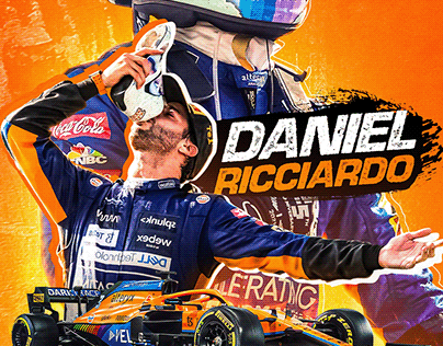 Daniel Ricciardo F1 Poster
