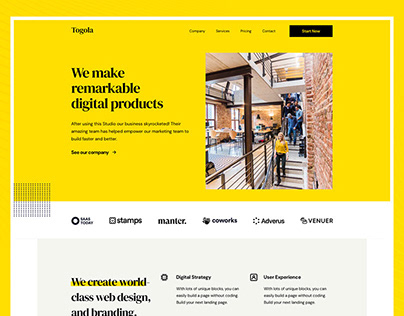 Togola Landing Page Template