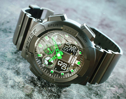 create 3d wristwatch animation, watch design, product