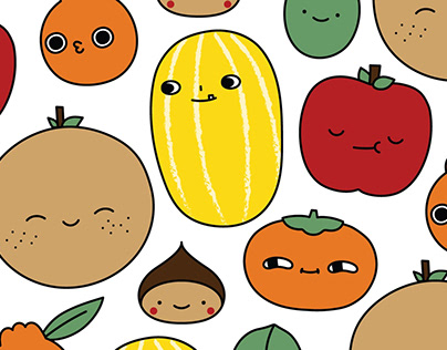 Project thumbnail - Korean Fruit Illustrations for AAPI Month