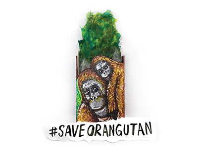 #SaveOrangUtan