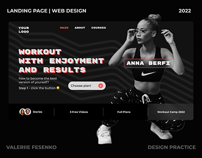 LANDING PAGE - workout courses
