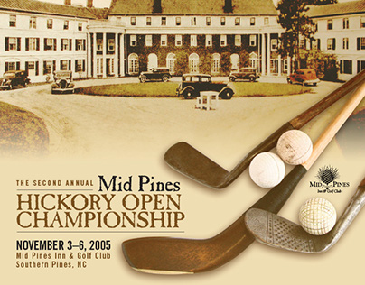Brochure and Postcard—Mid Pines Hickory Open