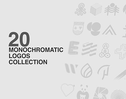 20 Monochromatic Logos Collection