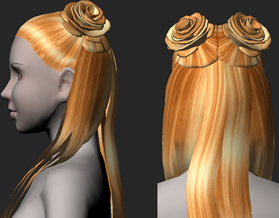 3D Fashion Hair Model