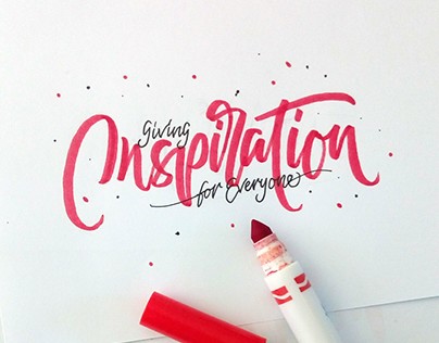 Lettering with crayola