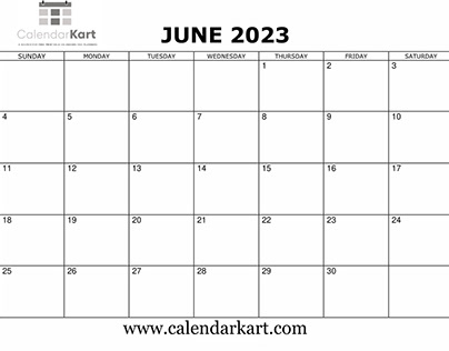 Download Free June 2023 Calendars | Calendarkart