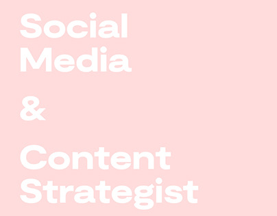 Social Media & Content Strategist