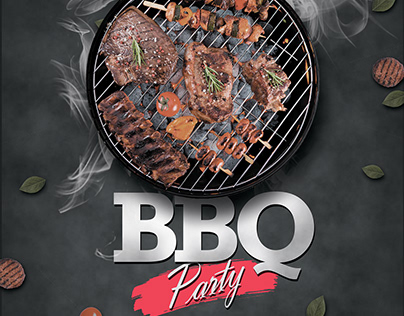 Designing Delights: A BBQ Party Poster Project