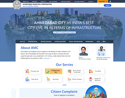 Amdavad Municipal Corporation website design